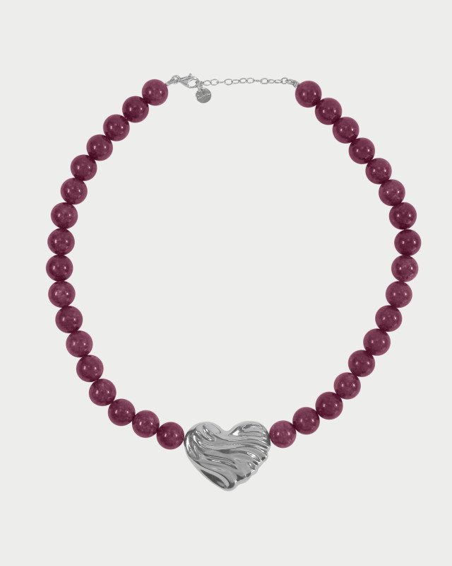 Girocollo Giada Burgundy Cuore Bold - gr-033 m2 rh